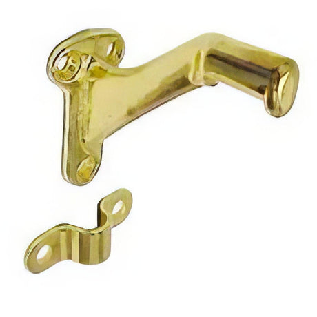Ives 59A3 59A Aluminum Handrail Bracket 2-3/4" Base to Center of Rail Polished Brass