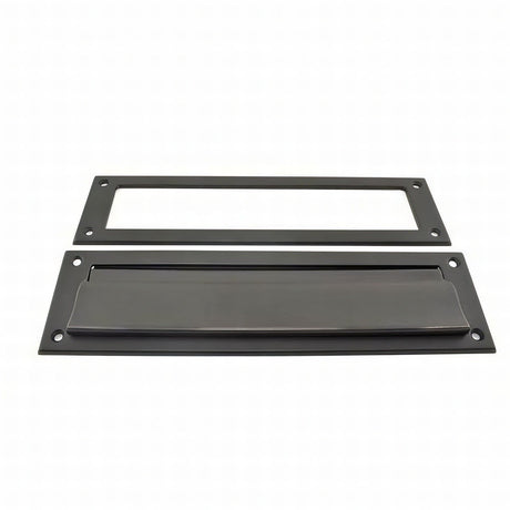 Ives 620B716 aged bronze letter box plate
