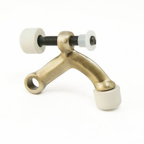 Ives 70A5 antique brass hinge pin door stop