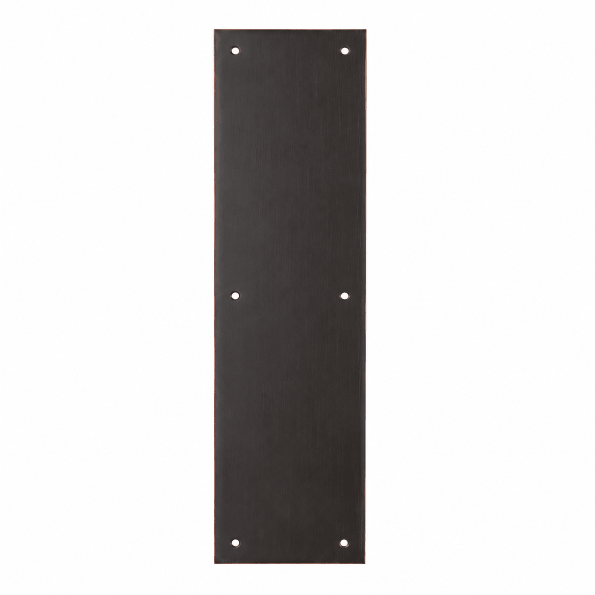 Ives 820010B416 8200B 4" x 16" Brass Push Plate with Mounting Screws Oil Rubbed Bronze