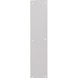 Ives 820015416 8200B 4" x 16" Brass Push Plate with Mounting Screws Satin Nickel