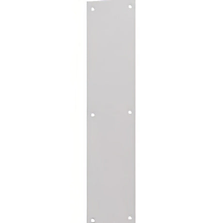Ives 820015416 8200B 4" x 16" Brass Push Plate with Mounting Screws Satin Nickel