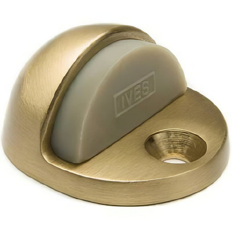 Ives FS4364 satin brass floor dome stop