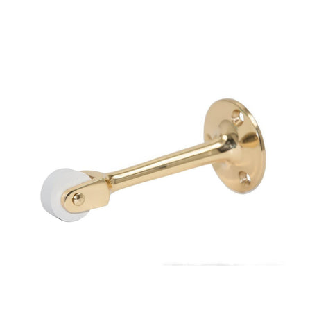 Ives RB4713 RB471 Brass 4-1/2" Roller Bumper Polished Brass