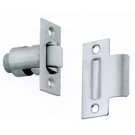 Ives RL3226D RL32 Brass or Stainless Steel Roller Latch 1-1/8" W x 2-1/4" L Strike Plate Satin Chrome