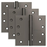 Ives S3P1020FRP530 S3P1020FRP 4" x 4" Square Corner Plain Bearing Mortise Hinges Black Stainless