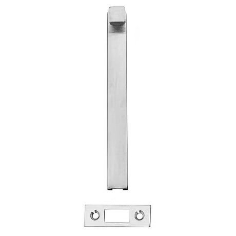 Ives SB1630T26D SB1630-T Heavy Duty Steel Universal Top Strike Surface Bolt 8" L Body 1" Throw Satin Chrome