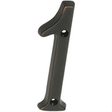 Ives SC23016716 SC2301 Carded Classic Solid Brass House Number 1 Aged Bronze