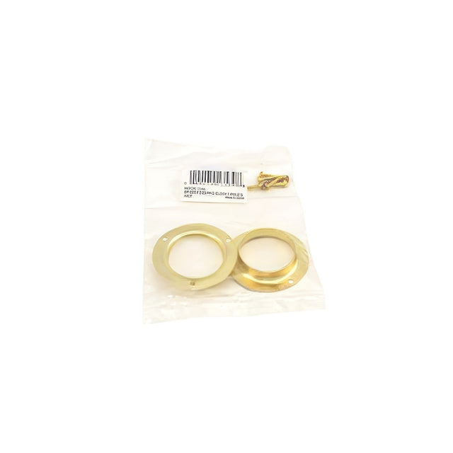 Ives SP585F3 Steel Closet Pole Socket Bright Brass