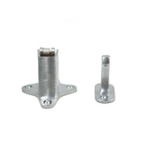 Ives WS4026D WS40 Cast Brass Automatic Wall Door Holder 3-1/2" Engaged Projection Satin Chrome