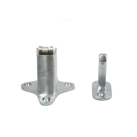 Ives WS4026D WS40 Cast Brass Automatic Wall Door Holder 3-1/2" Engaged Projection Satin Chrome