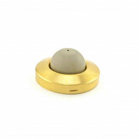 Ives WS406407CVX4 satin brass wall bumper