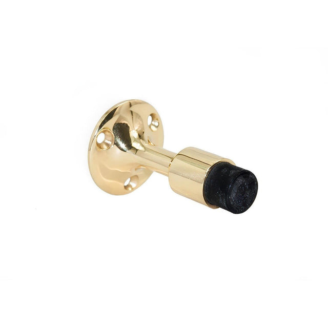 Ives WS4473 WS447 Brass or Aluminum Wall Door Stop with Drywall Mounting Holes 3-11/16" Projection Polished Brass