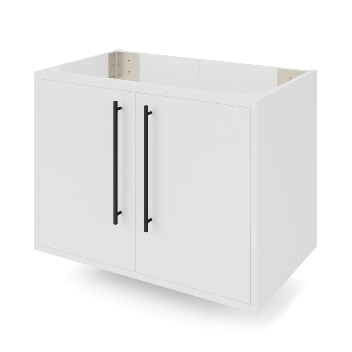Jeffrey Alexander Tempest 30" White Single Sink Bathroom Vanity with White Resin Top - Single-Hole Faucet Top - VKTEM30WHWDWHRE product image 3