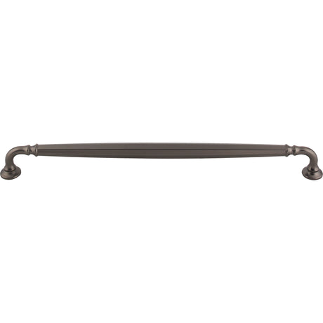Top Knobs TK1056AG Barrow 12" Center to Center Bar Pull Ash Gray