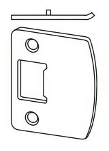 Dexter by Schlage J250009630 satin stainless strike plate