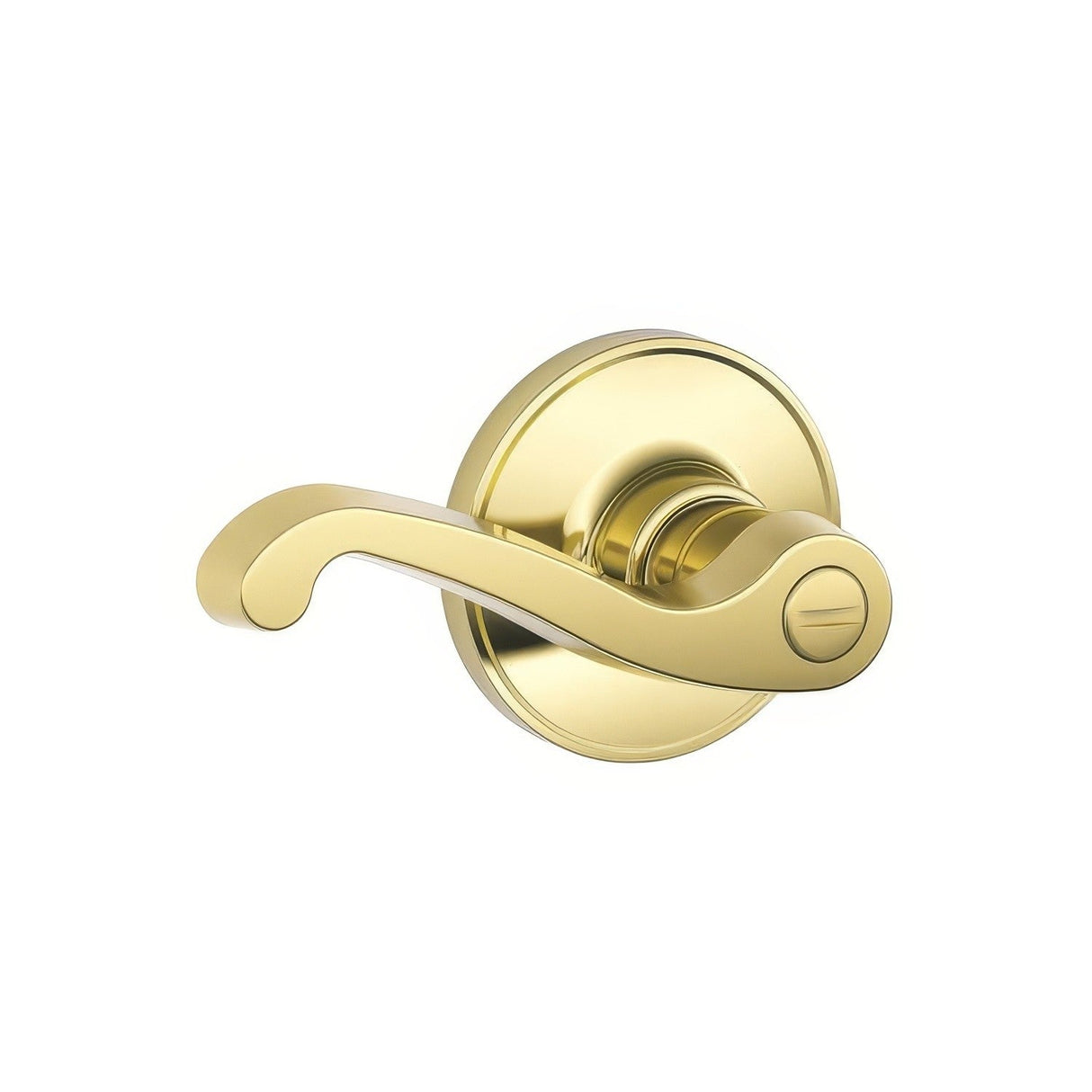 Dexter by Schlage J40LAS605 polished brass privacy door lever