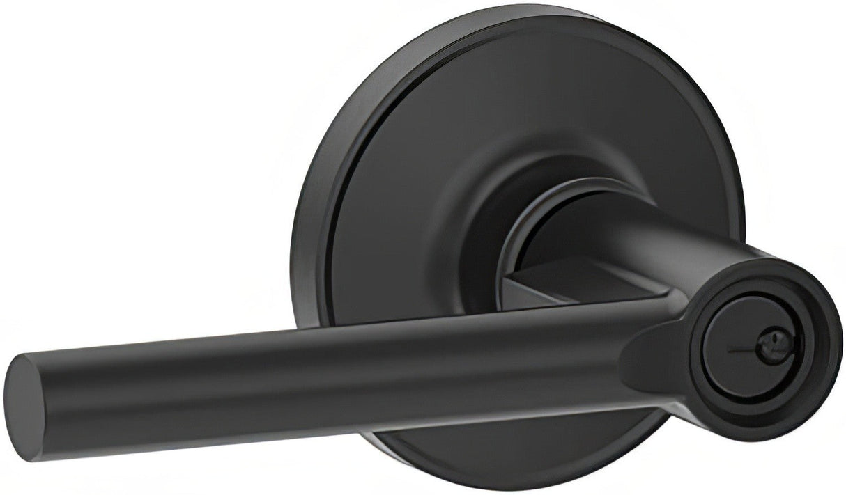 Dexter by Schlage J54BRW622 matte black keyed entry door lever