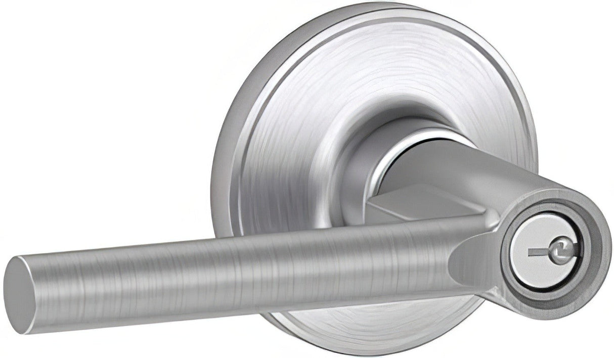 Dexter by Schlage J54BRW626 satin chrome keyed entry door lever