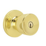 Dexter by Schlage J54BYR605 polished brass keyed entry door knob