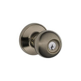 Dexter by Schlage J54CNA620 antique pewter keyed entry door knob