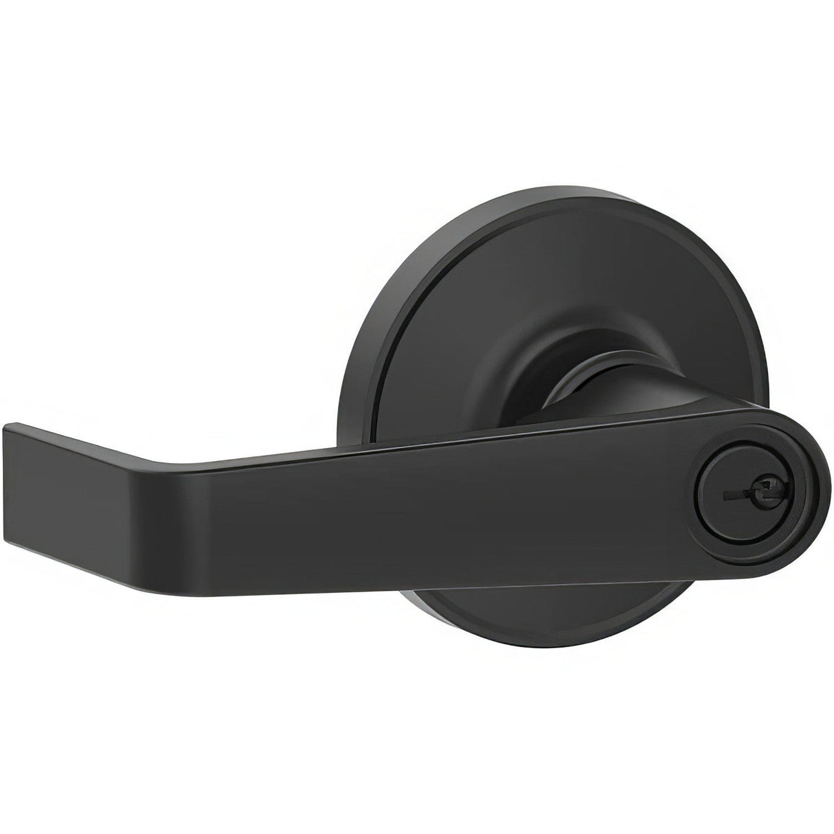 Dexter by Schlage J54MAR622 matte black keyed entry door lever