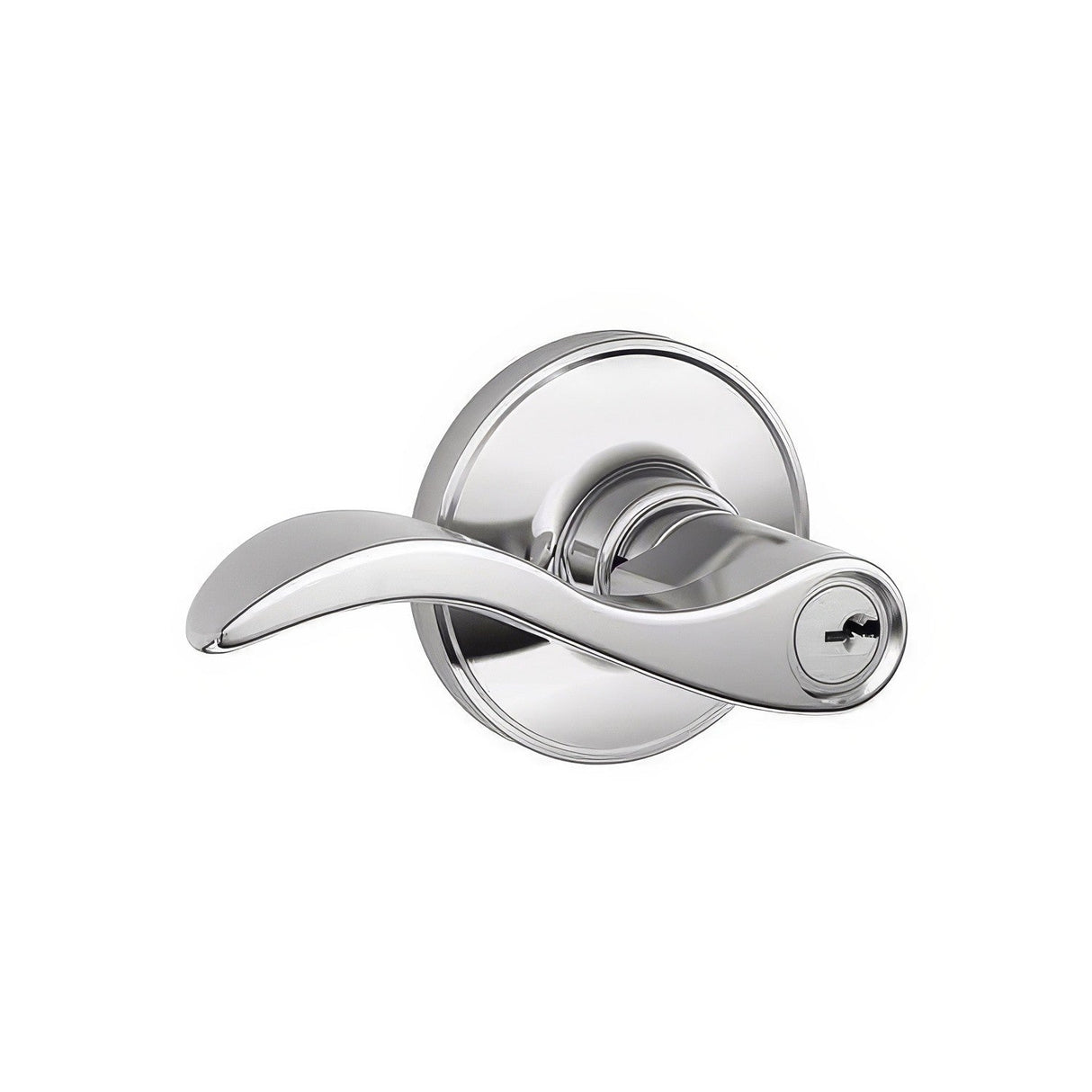 Dexter by Schlage J54SEV625 bright chrome keyed entry door lever