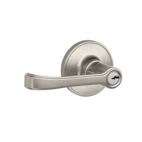Dexter by Schlage J54TOR619 satin nickel keyed entry door lever