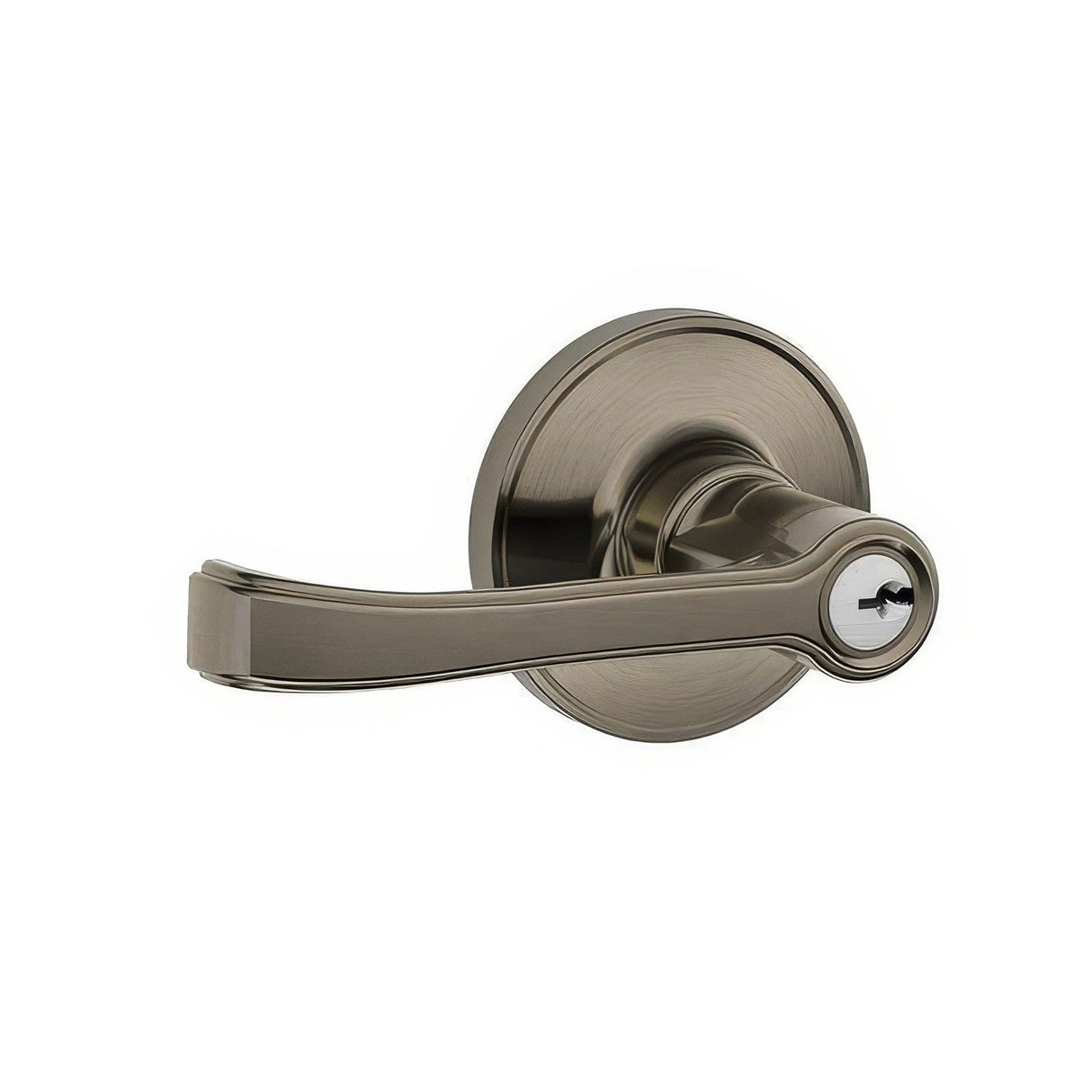 Dexter by Schlage J54TOR620 antique pewter keyed entry door lever