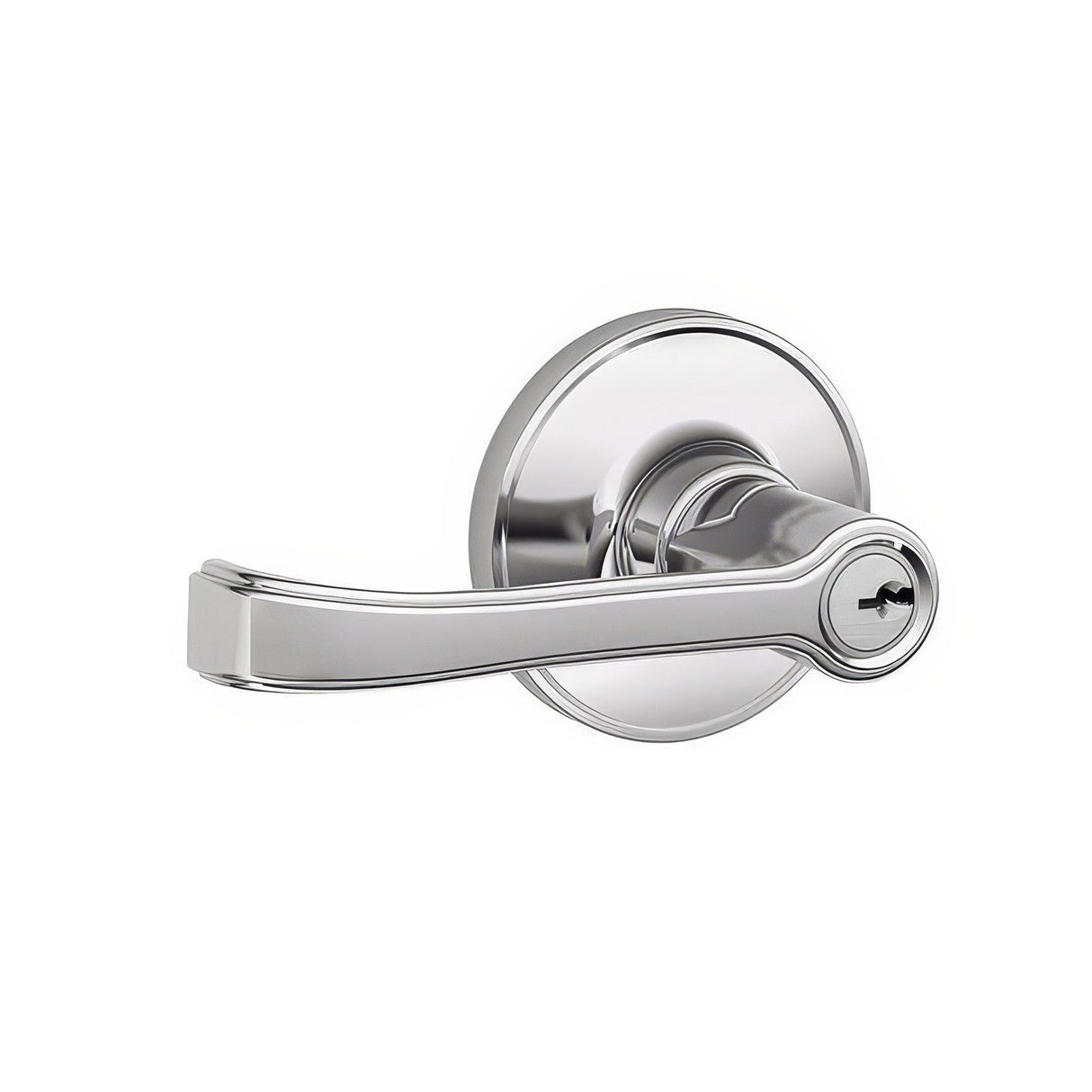 Dexter by Schlage J54TOR625 polished chrome keyed entry door lever