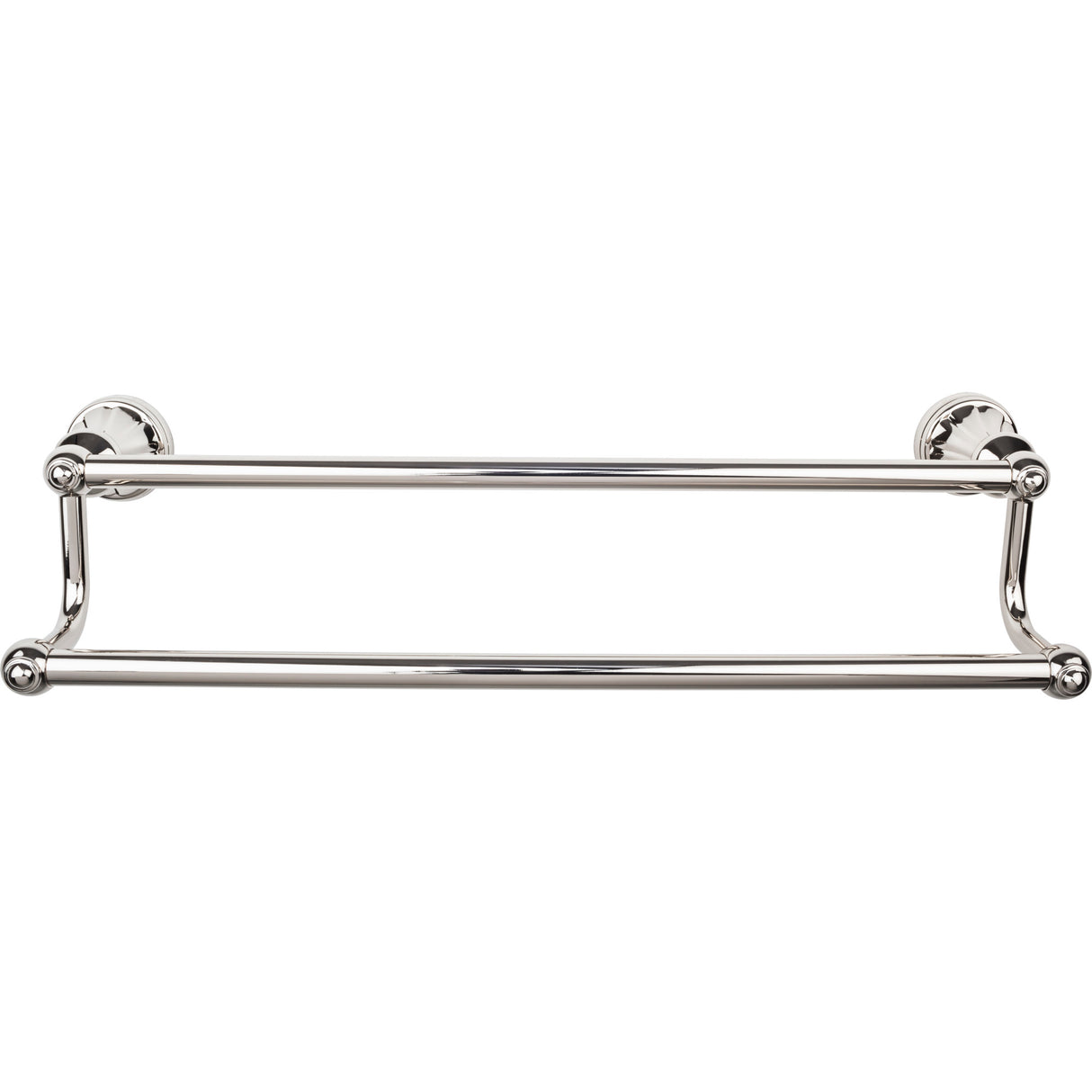 Top Knobs HUD11PN TOP BATH (R) Hudson Bath Double 32 1/4" Wall Mounted Towel Bar Polished Nickel