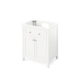 Jeffrey Alexander Chatham 30" White Single Sink Bathroom Vanity with Calacatta Vienna Quartz Top - 8 in. Widespread Faucet Top product image 3