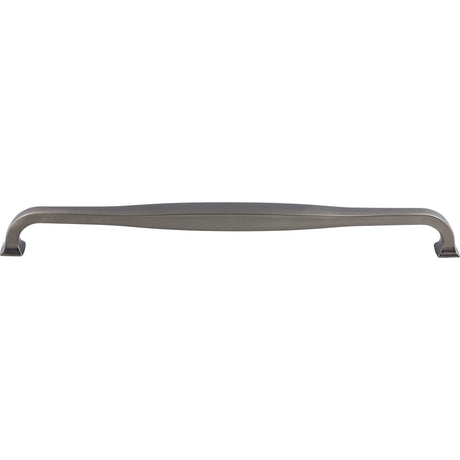 Top Knobs TK726AG Contour 12" Center to Center Bar Pull Ash Gray