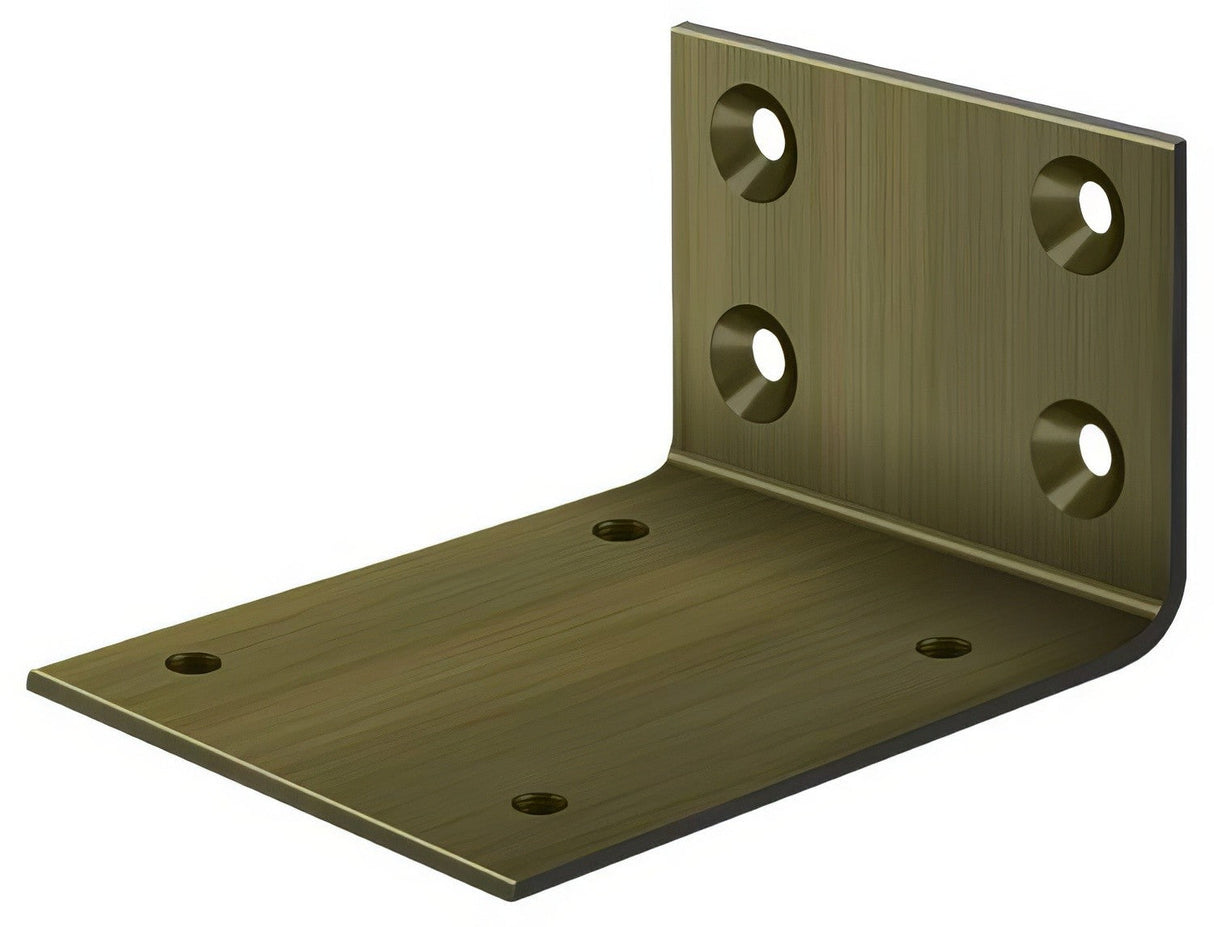 Deltana JB-DASH95U5 antique brass jamb bracket