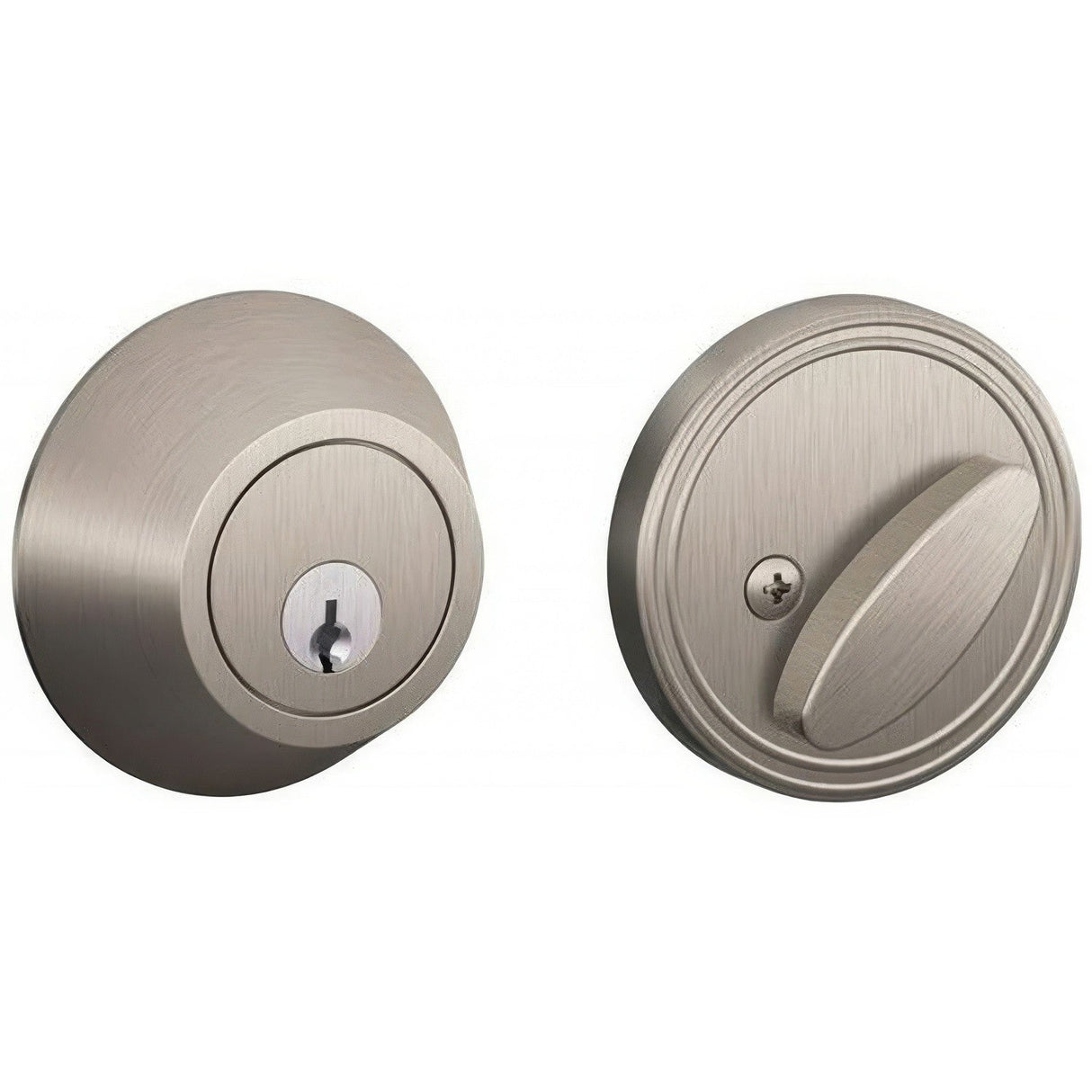 Dexter by Schlage JD60619 satin nickel single cylinder deadbolt