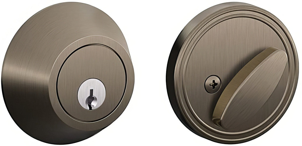 Dexter by Schlage JD60620 antique pewter single cylinder deadbolt