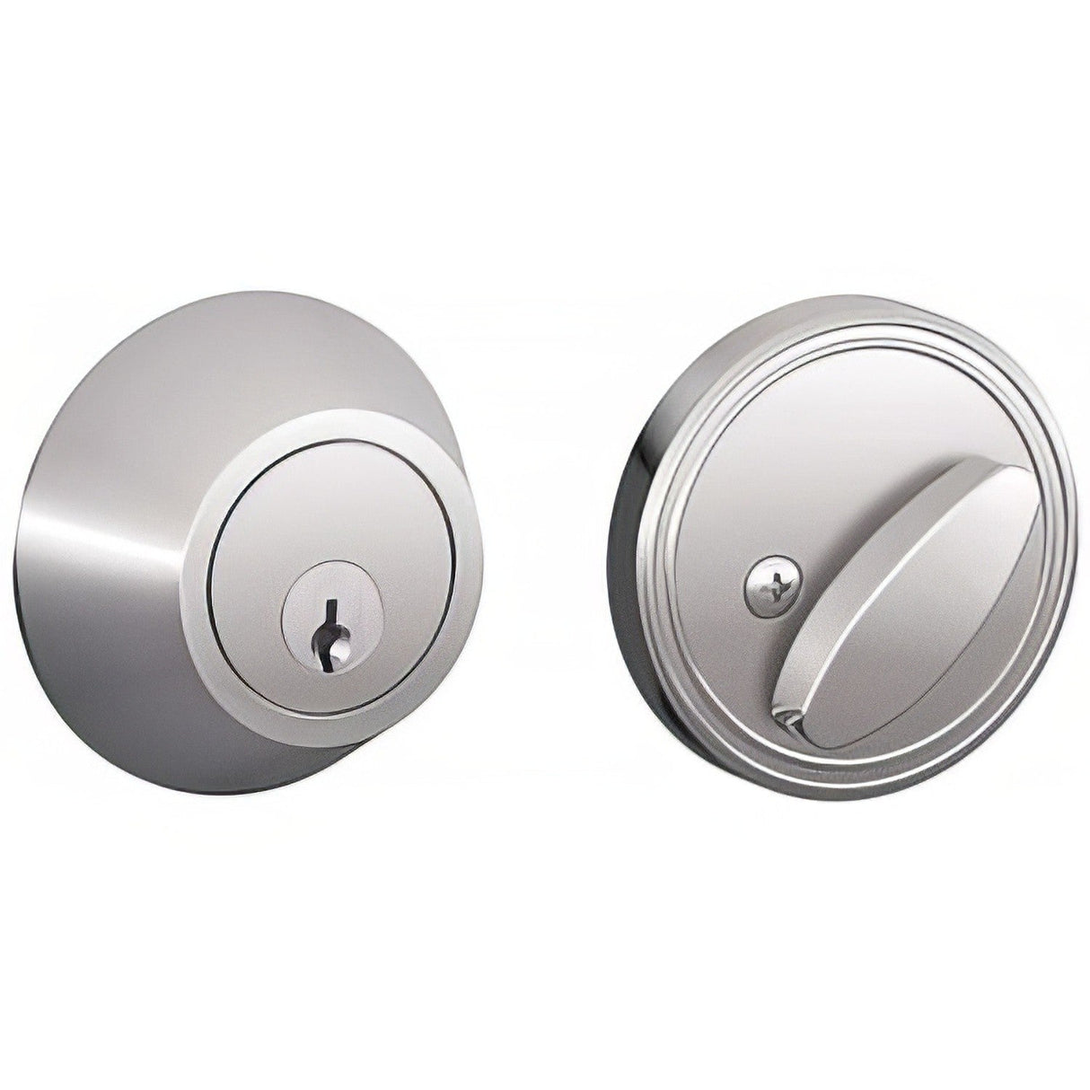 Dexter by Schlage JD60625 bright chrome single cylinder deadbolt