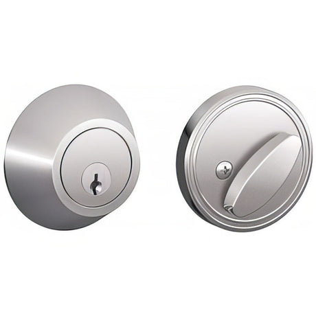 Dexter by Schlage JD60625 bright chrome single cylinder deadbolt