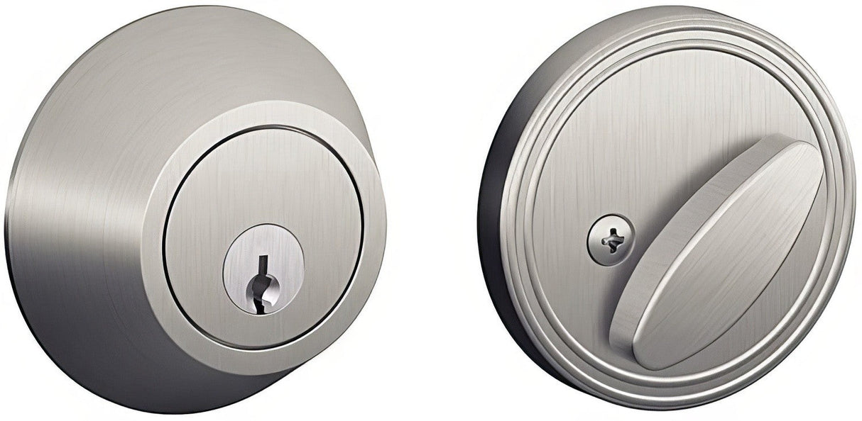 Dexter by Schlage JD60630 satin stainless steel single cylinder deadbolt