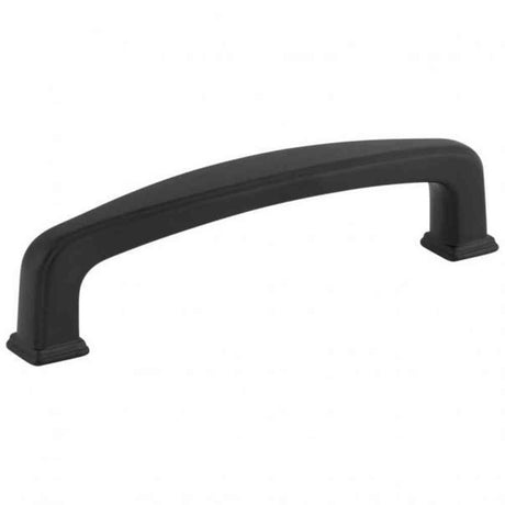 Jeffrey Alexander 1092-128MB matte black cabinet drawer pull