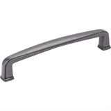 Jeffrey Alexander 1092-128DACM-128 Milan 1 5-9/16" Zinc Plain Square Cabinet Pull Gun Metal