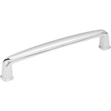 Jeffrey Alexander 1092-128PC-128 Milan 1 5-9/16" Zinc Plain Square Cabinet Pull Polished Chrome