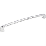 Jeffrey Alexander 1092-12PC-12 Milan 1 12-13/16" Zinc Appliance & Cabinet Pull Polished Chrome