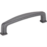 Jeffrey Alexander 1092DACM 1092 Milan 1 4-1/4" Zinc Plain Square Cabinet Pull Gun Metal