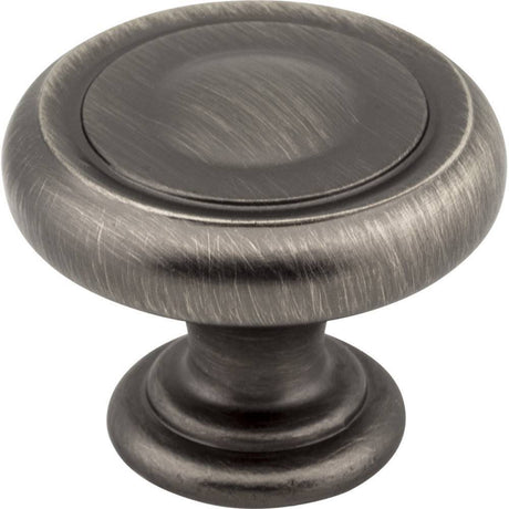 Jeffrey Alexander 117BNBDL brushed pewter cabinet knob