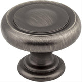 Jeffrey Alexander 117BNBDL 117 Bremen 1 1-1/4" Zinc Cabinet Knob Brushed Pewter