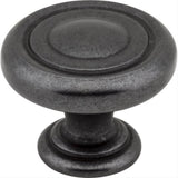Jeffrey Alexander 117DACM 117 Bremen 1 1-1/4" Zinc Cabinet Knob Gun Metal