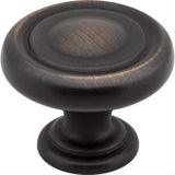 Jeffrey Alexander 117DBAC 117 Bremen 1 1-1/4" Zinc Cabinet Knob Brushed Oil Rubbed Bronze