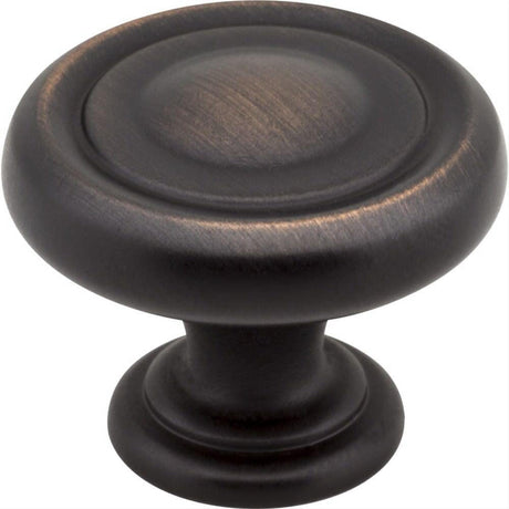 Jeffrey Alexander 117DBAC 117 Bremen 1 1-1/4" Zinc Cabinet Knob Brushed Oil Rubbed Bronze