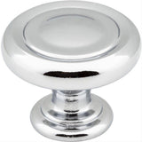Jeffrey Alexander 117PC 117 Bremen 1 1-1/4" Zinc Cabinet Knob Polished Chrome